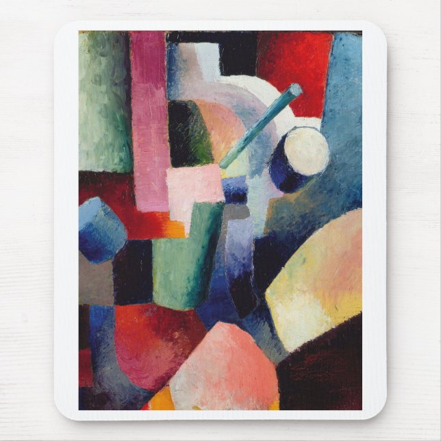 August Macke, Coloured Composition of Forms  Mouse Pad (Front)