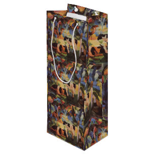 August Macke Landscape with Cows and Camel Wine Gift Bag