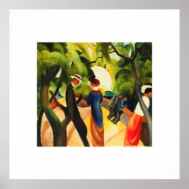 August Macke. "Promenade" Fine Art Print (Front)