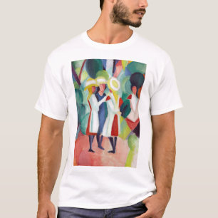 August Macke Three girls in yellow straw hats I T-Shirt