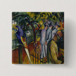 August Macke Zoological Garden I 15 Cm Square Badge