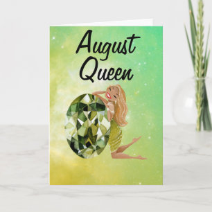 August Queen Birthday Card