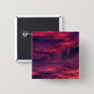 august red 15 cm square badge