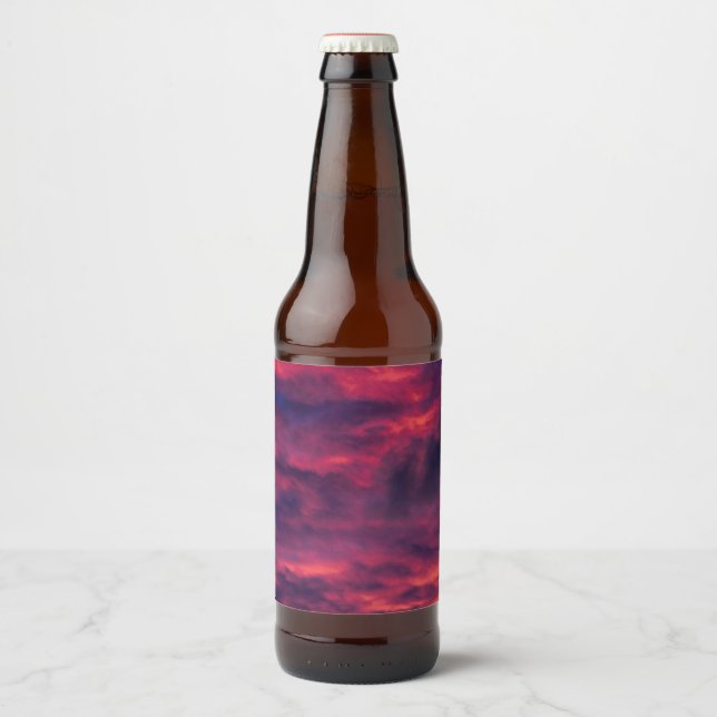 august red beer bottle label (Front)