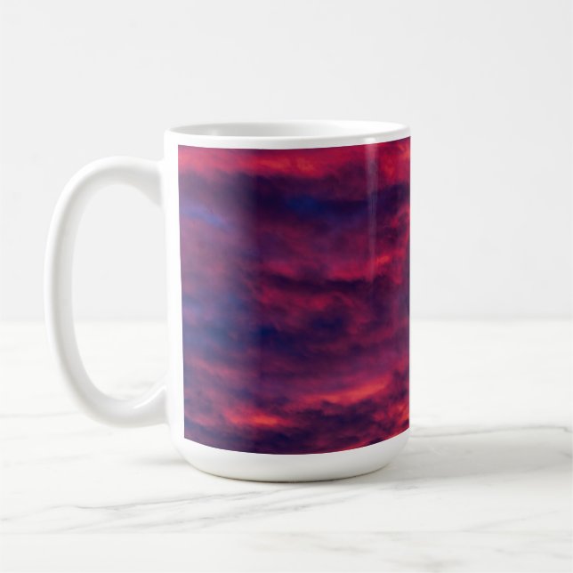 august red coffee mug (Left)