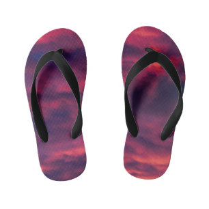august red kid's thongs
