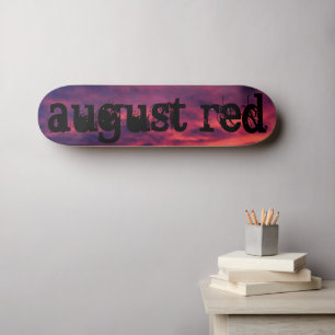 august red skateboard