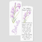 August’s Flame: Gladiolus Bloom Bookmark