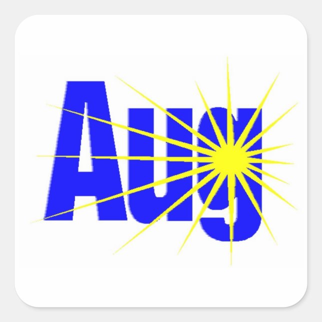 August Square Sticker (Front)