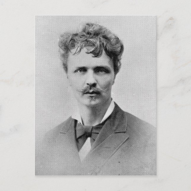 August Strindberg, 1st January, 1884 Postcard (Front)