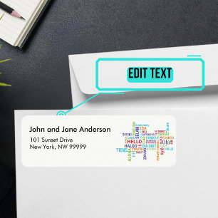 August Themed Personalised Address Return Address Label