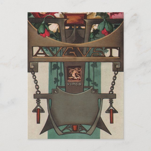 August - Virgo Postcard (Front)