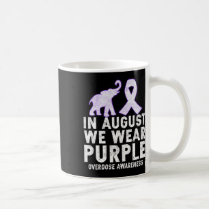 August We Wear Purple Overdose Awareness Coffee Mug