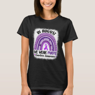 August We Wear Purple Overdose Awareness Rainbow 3 T-Shirt