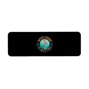 August Woman Soul Of Mermaid Leo Zodiac Birthday Return Address Label