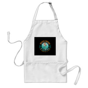 August Woman Soul Of Mermaid Leo Zodiac Birthday Standard Apron
