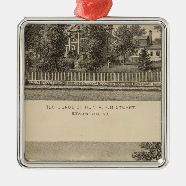 Augusta Church Stuart residence Metal Tree Decoration (Front)