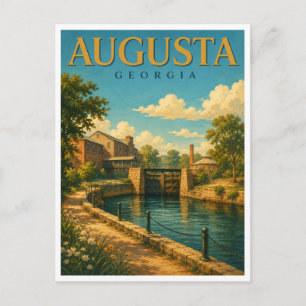 Augusta Georgia Augusta Canal GeoSaga Postcard