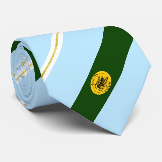 Augusta (Georgia) city flag Neck Tie (Rolled)