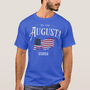 Augusta Georgia GA Patriotic USA Flag Old Glory TS T-Shirt