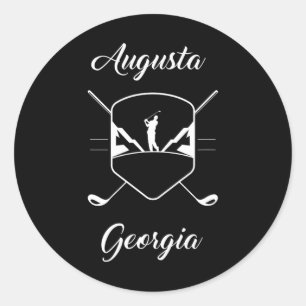 Augusta Georgia Golf Classic Round Sticker