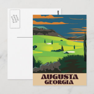 Augusta Georgia Golf poster Postcard