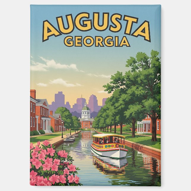 Augusta Georgia Travel Magnet (Front)