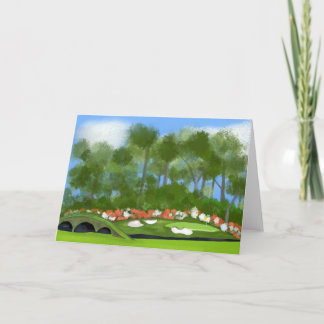 Augusta Golf 12th Hole Card