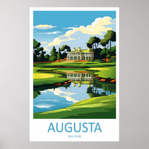 Augusta Golf Course Travel Print Wall Art Augusta