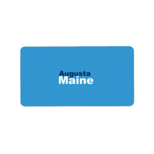 Augusta, Maine Labels