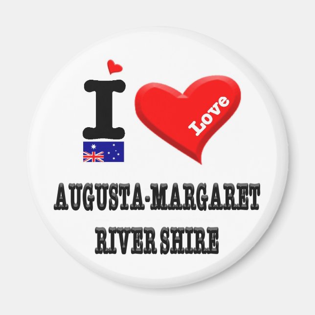AUGUSTA-MARGARET RIVER SHIRE - I Love Magnet (Front)