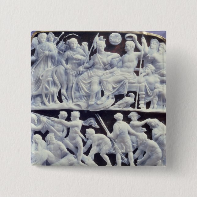 Augustan cameo, after 10 AD 15 Cm Square Badge (Front)