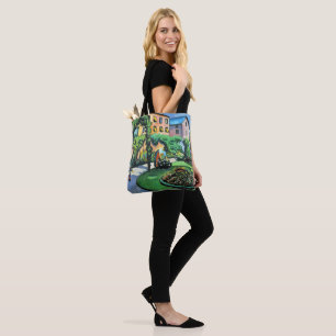 Auguste Macke - Gartenbild, popular painting, Tote Bag