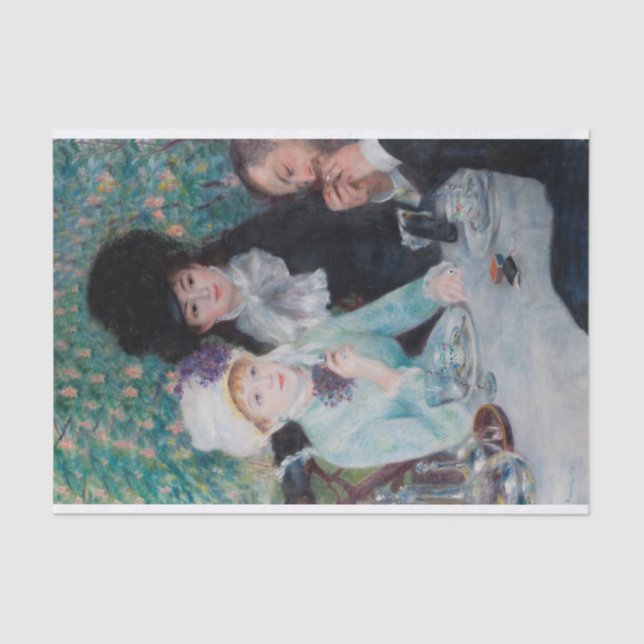 Auguste Renoir, After the Luncheon, 1879 Tissue Paper (Front)