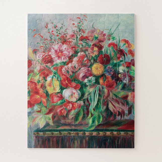 Auguste Renoir - Basket Of Flowers Jigsaw Puzzle (Vertical)