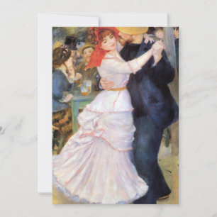 Auguste Renoir - Dance at Bougival Invitation
