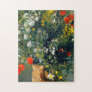 Auguste Renoir - Flowers In A Vase Jigsaw Puzzle