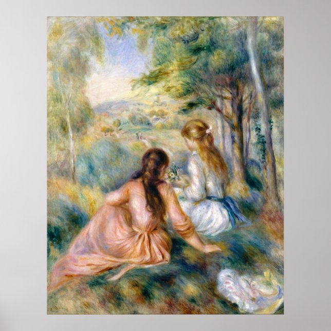Auguste Renoir In the Meadow Poster (Front)