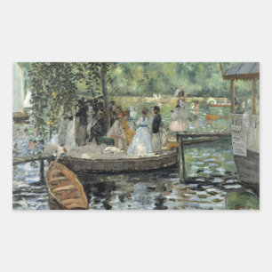 Auguste Renoir - La Grenouillere Rectangular Sticker