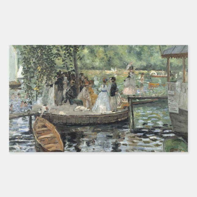 Auguste Renoir -  La Grenouillere Rectangular Sticker (Front)