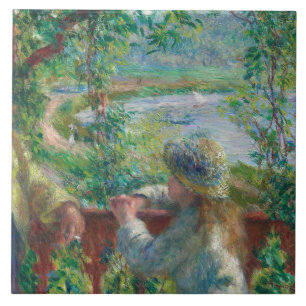 Auguste Renoir - Near the Lake Ceramic Tile