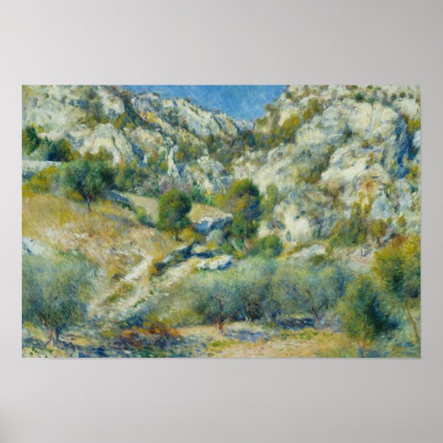 Auguste Renoir - Rocky Crags at L'Estaque Poster (Front)