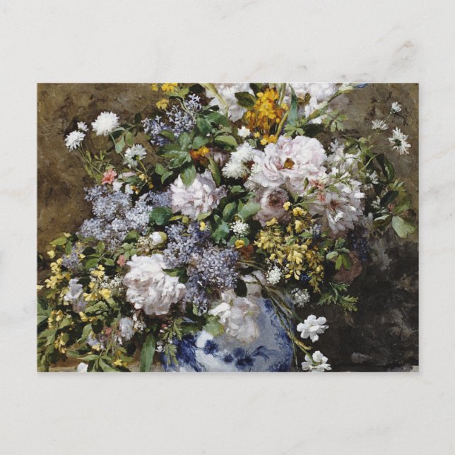 Auguste Renoir - Spring Bouquet .Spring Postcard (Front)