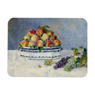 Auguste Renoir -Still Life with Peaches and Grapes Magnet