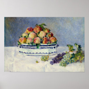 Auguste Renoir -Still Life with Peaches and Grapes Poster