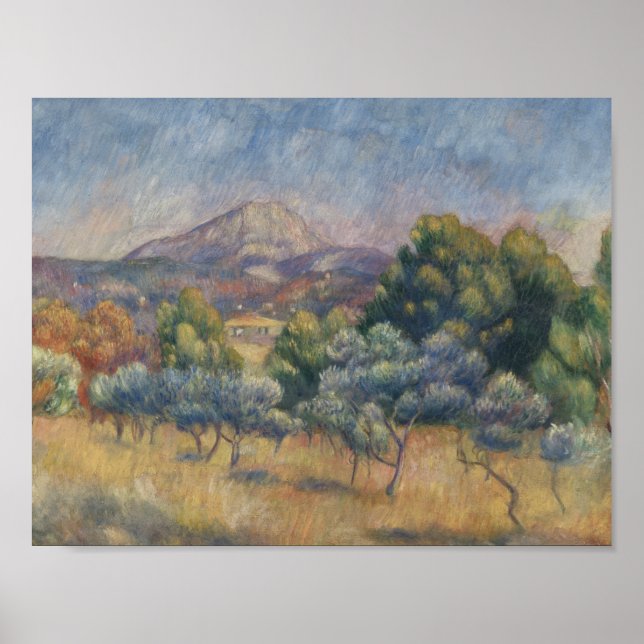 Auguste Renoir - The Sainte-Victoire Mountain Poster (Front)