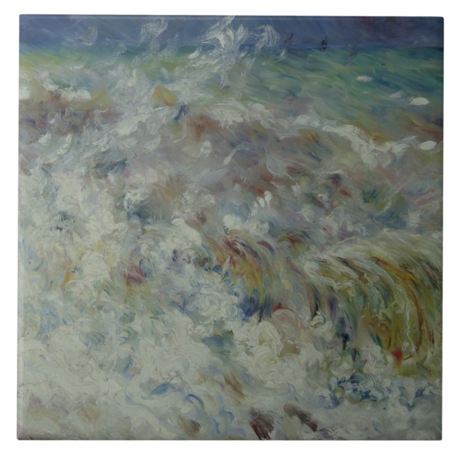 Auguste Renoir - The Wave Ceramic Tile (Front)