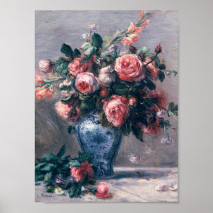 Auguste Renoir - Vase Of Roses Poster