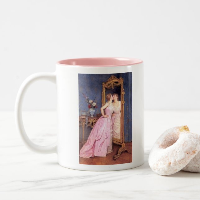 Auguste Toulmouche Two-Tone Coffee Mug (With Donut)