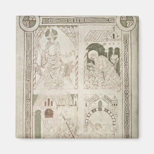 Augustine at the Feet of Christ & Scribe Magnet
